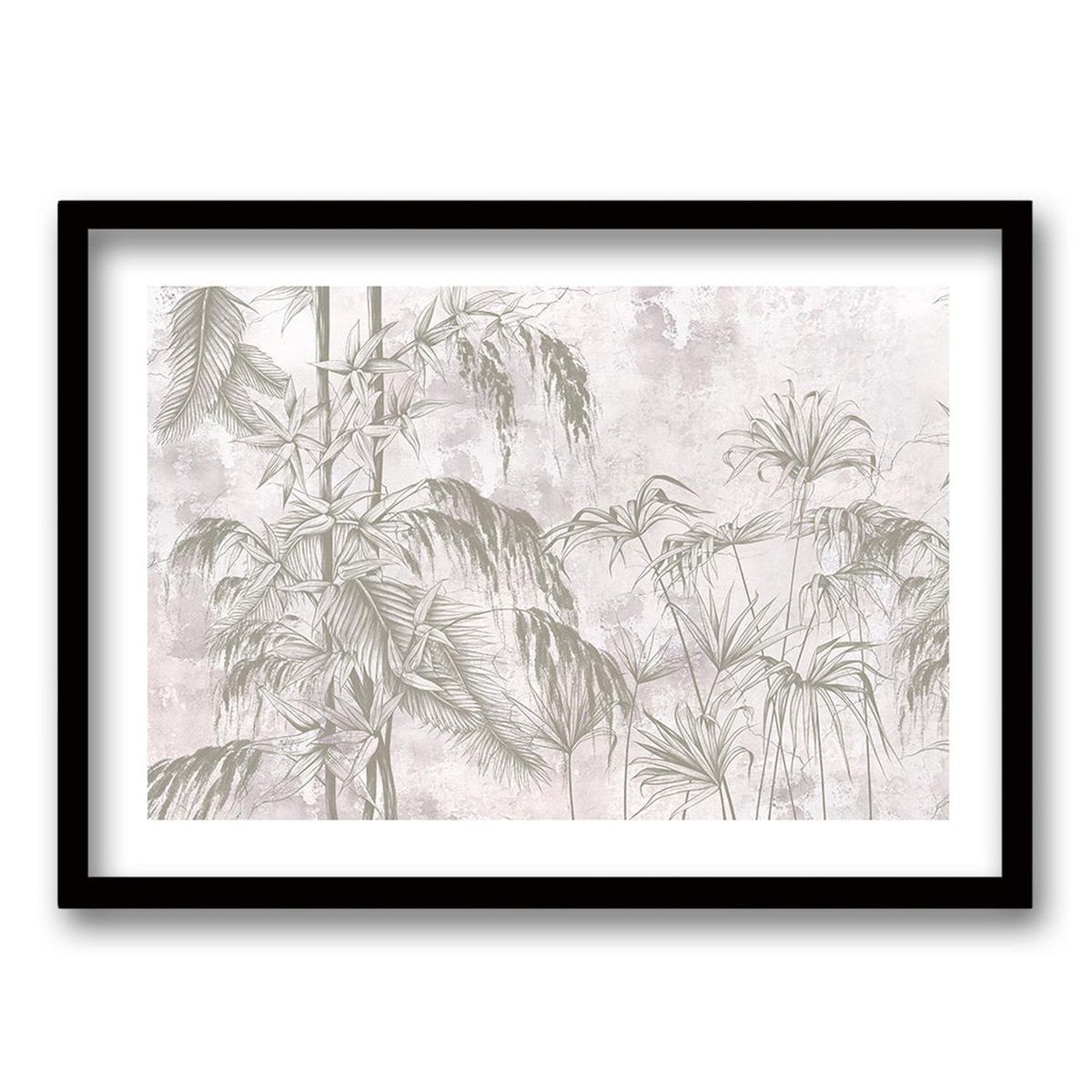 RETELA - Cuadro Verde Mural - Blanco - 50x35 cm