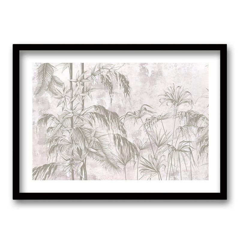 RETELA - Cuadro Verde Mural - Blanco - 50x35 cm