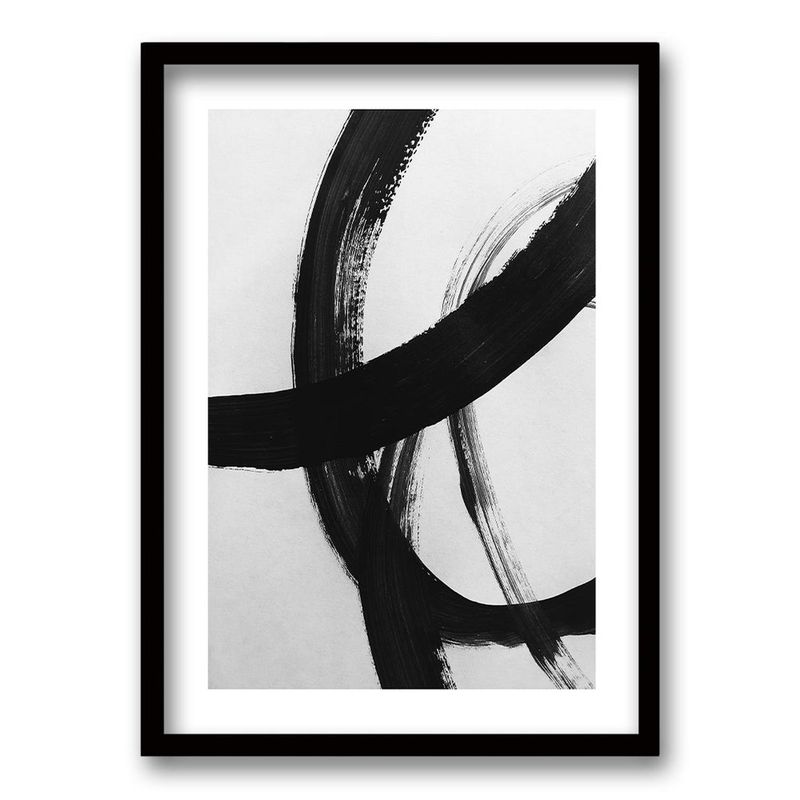 RETELA - Cuadro Froid II - Negro - 50x35 cm