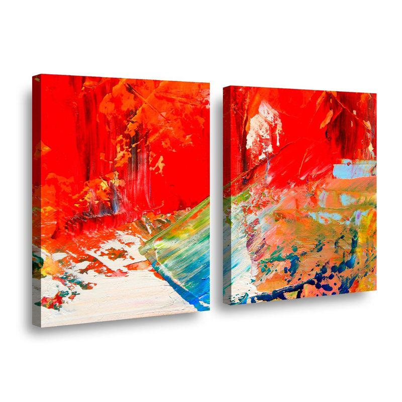 RETELA - Canvas duo Water & Fire - Multicolor - 70x50 cm