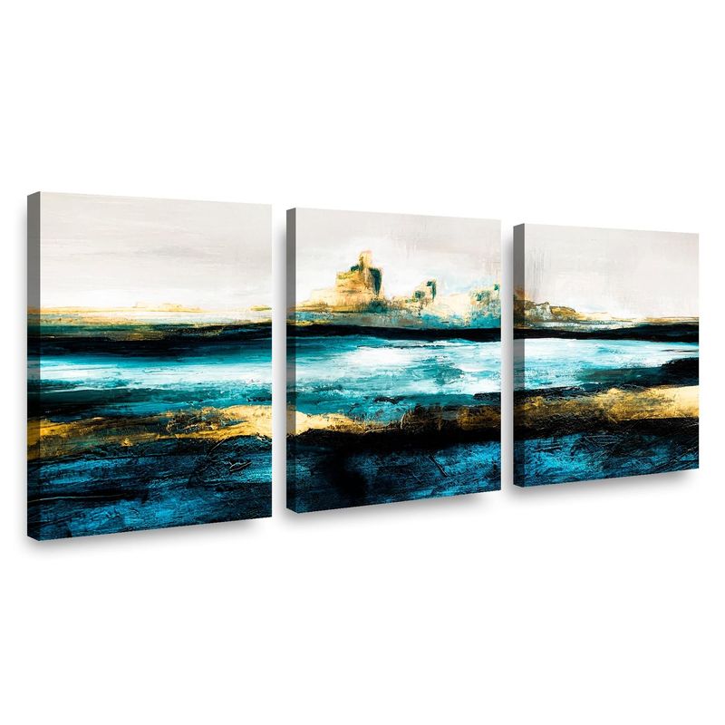 RETELA - Canvas trio Caos - Multicolor - 70x50 cm
