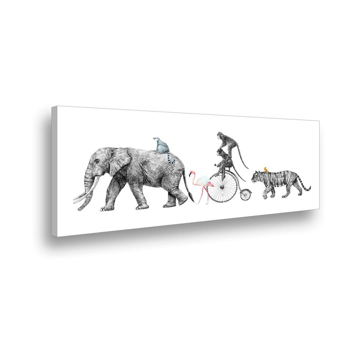 RETELA - Canvas Circo - Multicolor - 90x45 cm