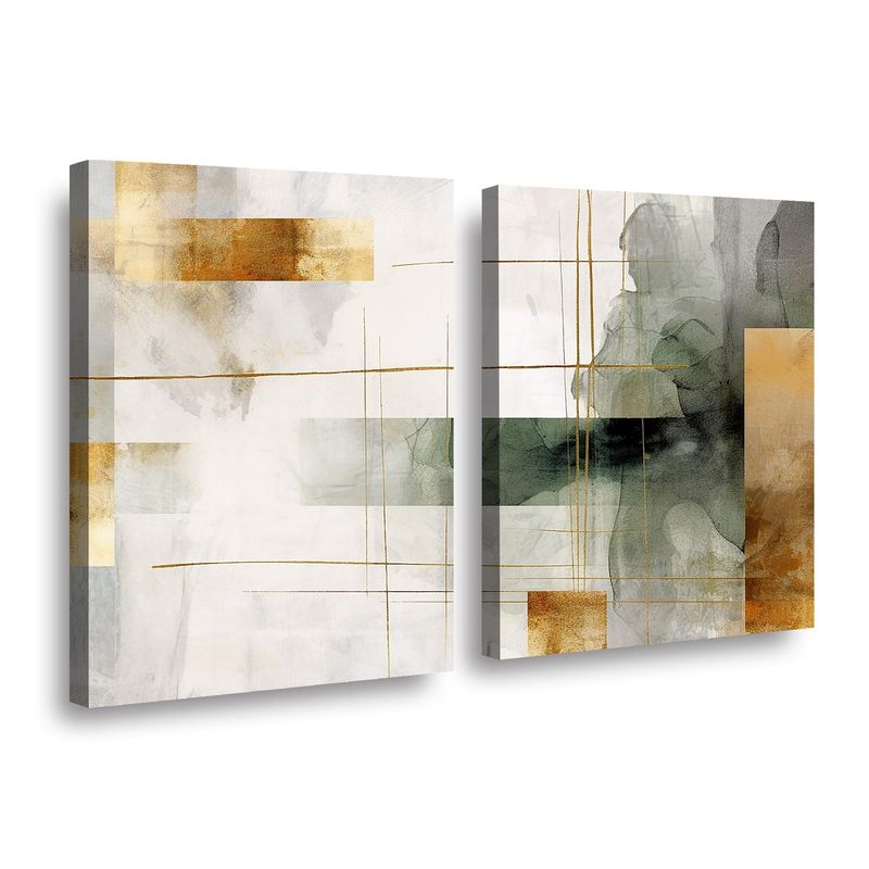 RETELA - Canvas duo Arte Cubico - Multicolor - 70x50 cm