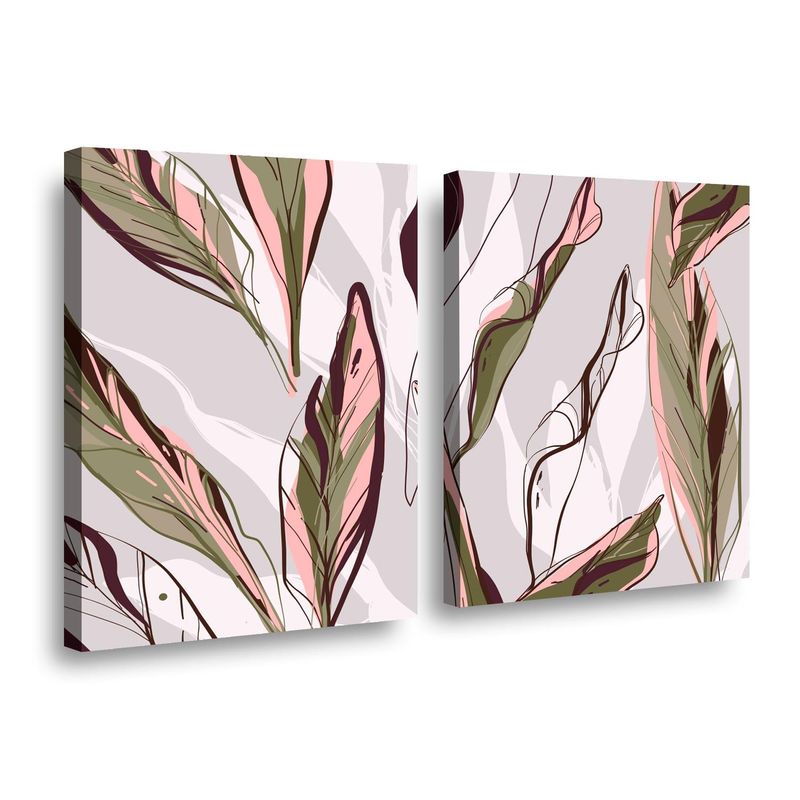 RETELA - Canvas duo Vegetal - Multicolor - 60x40 cm