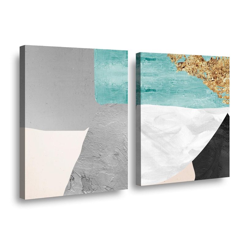 RETELA - Canvas duo Texture Art III - Multicolor - 60x40 cm