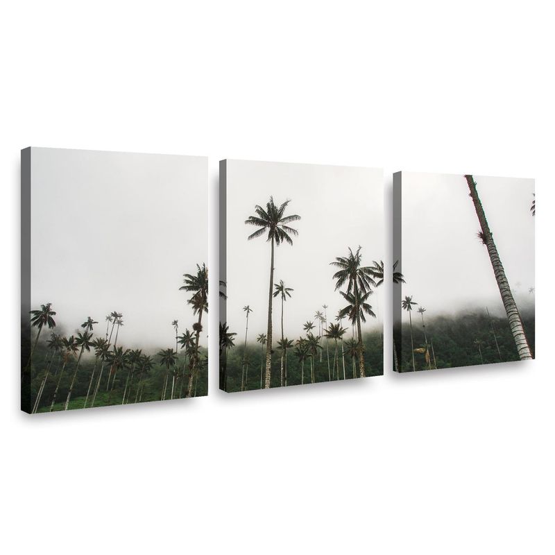 RETELA - Canvas trio Horizonte Verde y Celestial - Multicolor - 70x50 cm