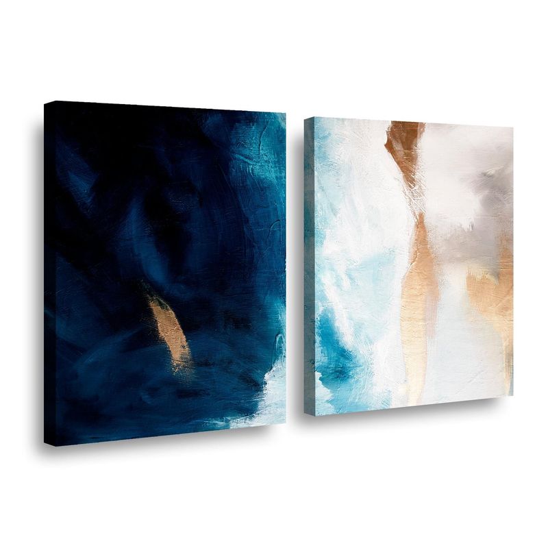 RETELA - Canvas duo Blue Oil - Multicolor - 70x50 cm