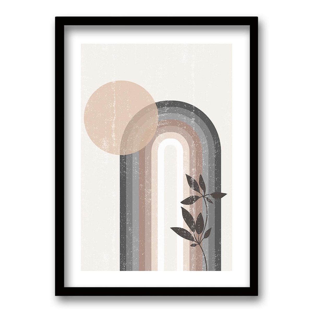 RETELA - Cuadro Arco Color - Negro - 50x35 cm