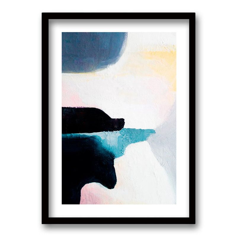 RETELA - Cuadro Blue Nam - Negro - 70x50 cm
