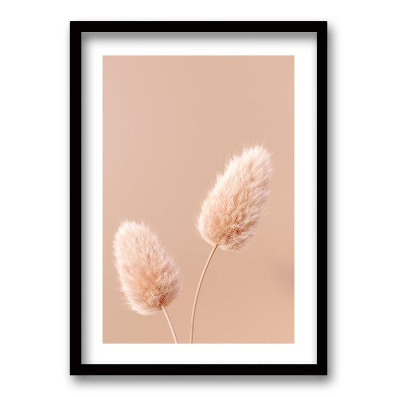 RETELA - Cuadro Flor Seca 2 - Negro - 70x50 cm