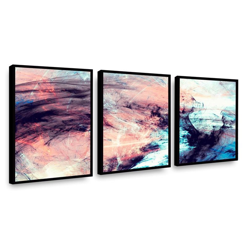 RETELA - Canvas trio Abstract l - Multicolor - Enmarcado