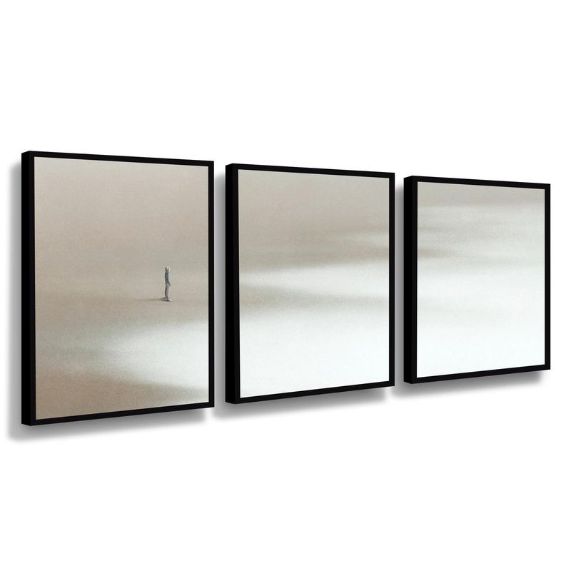RETELA - Canvas trio Sombras Del Pasado - Multicolor - Enmarcado