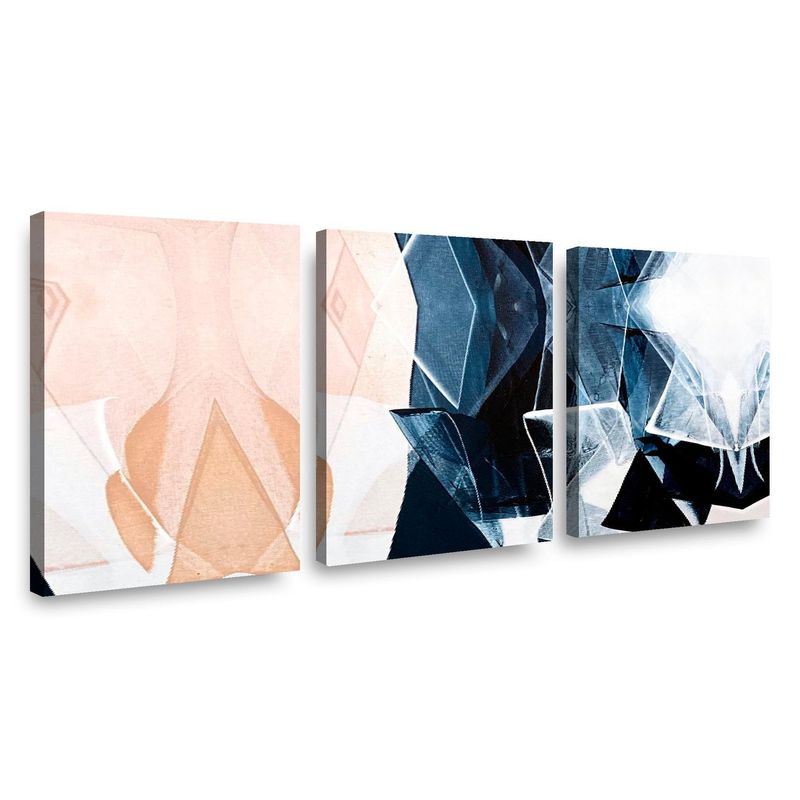 RETELA - Canvas trio Abstracto Rombox - Multicolor - 70x50 cm