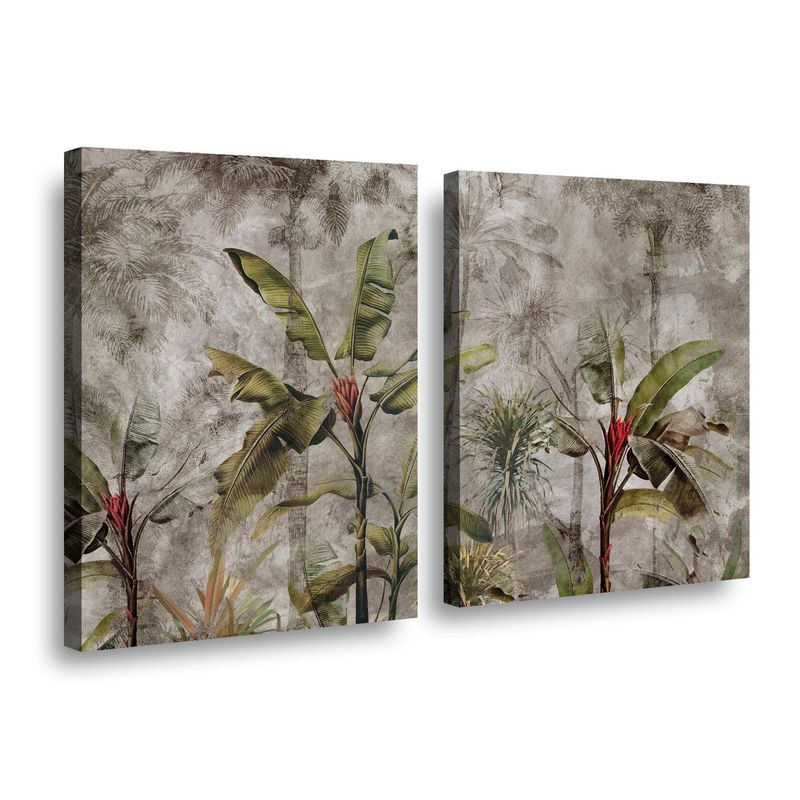 RETELA - Canvas duo Flora - Multicolor - 60x40 cm