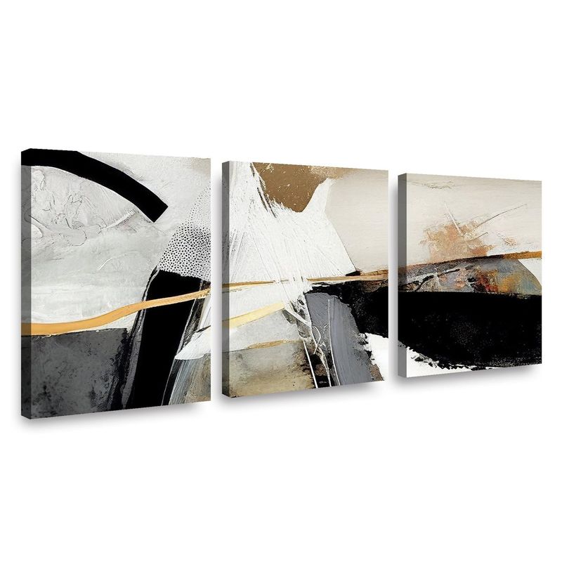 RETELA - Canvas trio Orden a Caos - Multicolor - 70x50 cm