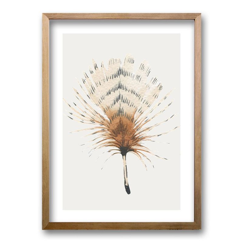 RETELA - Cuadro Plume 1 - Cafe - 70x50 cm