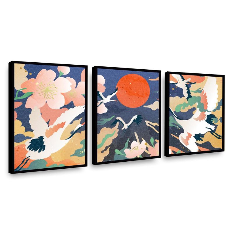 RETELA - Canvas trio Garzar - Multicolor - Enmarcado