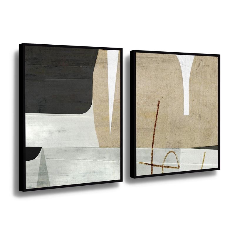 RETELA - Canvas duo Universo de Recortes - Multicolor - Enmarcado