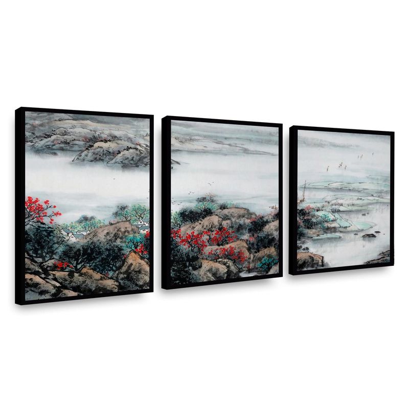 RETELA - Canvas trio China - Multicolor - Enmarcado