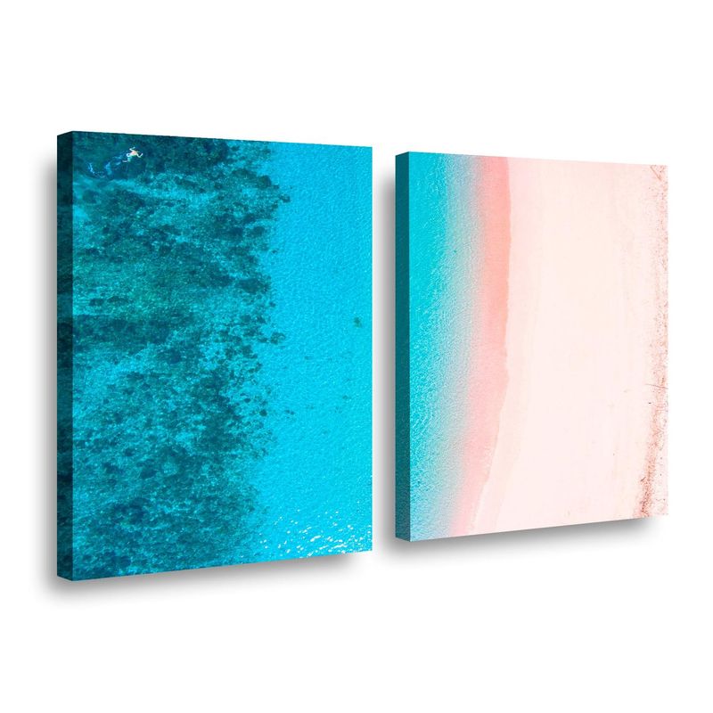 RETELA - Canvas duo Mar Rosa - Multicolor - 60x40 cm