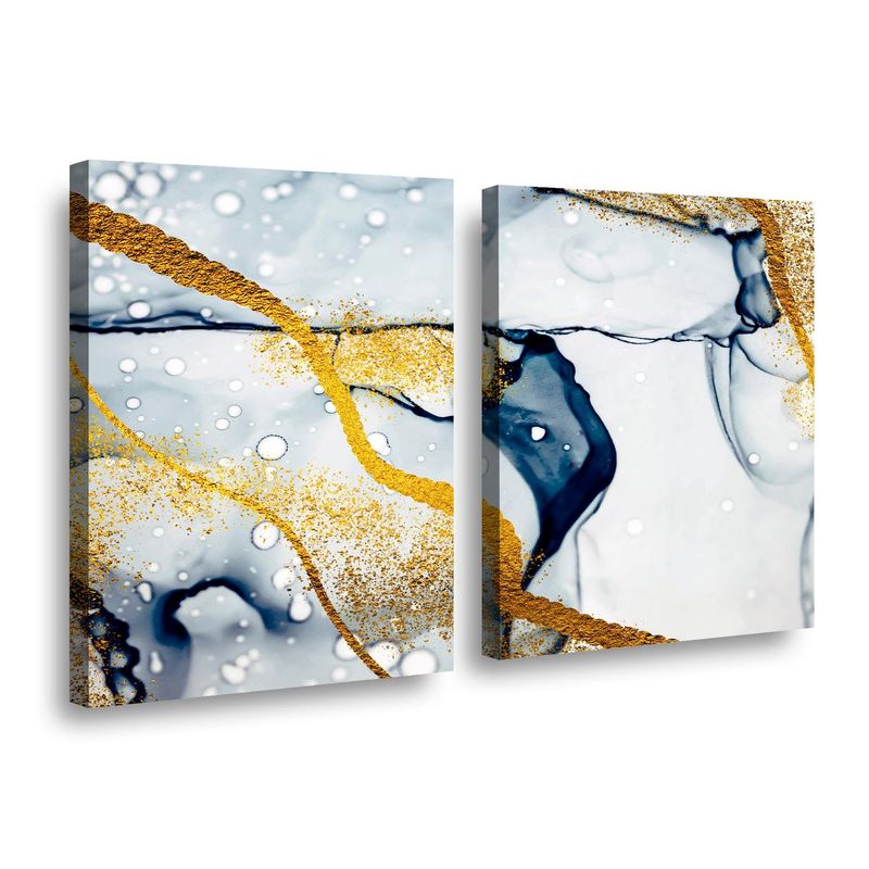RETELA - Canvas duo Mar dorado - Multicolor - 60x40 cm