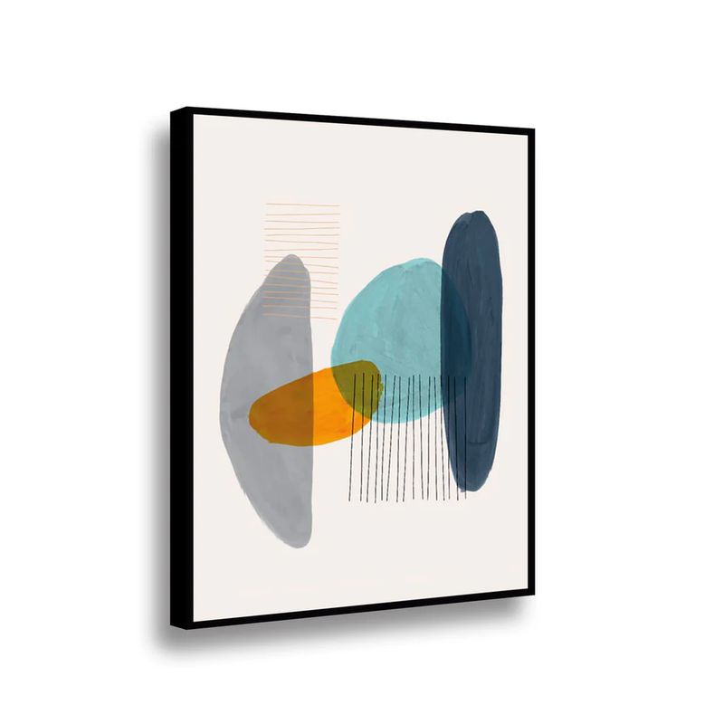 RETELA - Canvas Color Stone II - Multicolor - Enmarcado