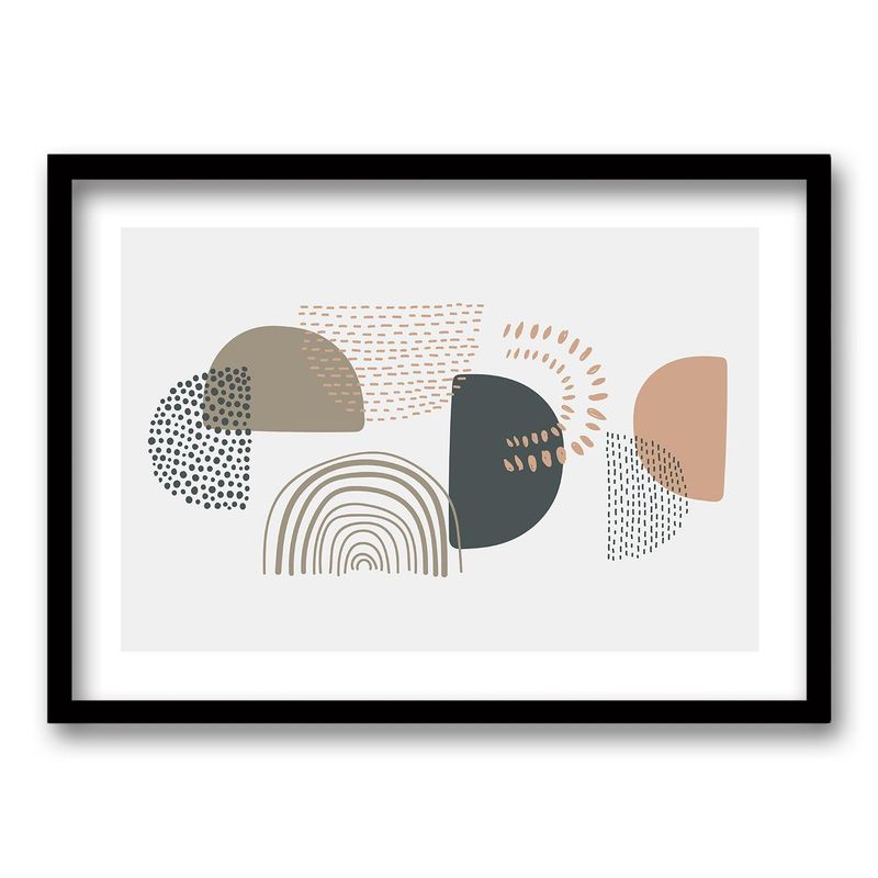 RETELA - Cuadro órbita - Negro - 50x35 cm