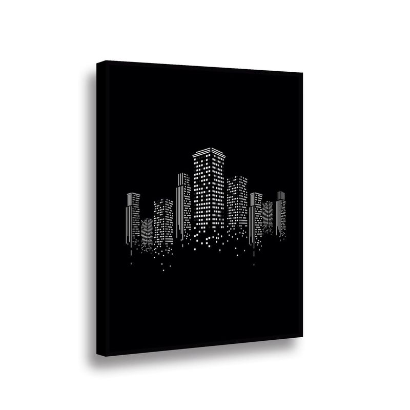 RETELA - Canvas Night City - Multicolor - Enmarcado