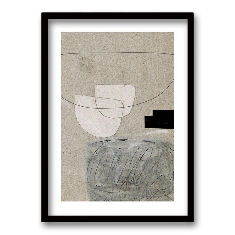 RETELA - Cuadro Tiza - Negro - 70x50 cm