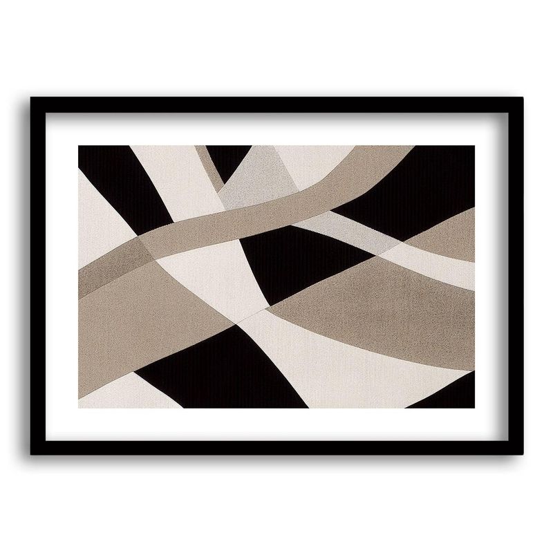 RETELA - Cuadro Patchwork de Color - Negro