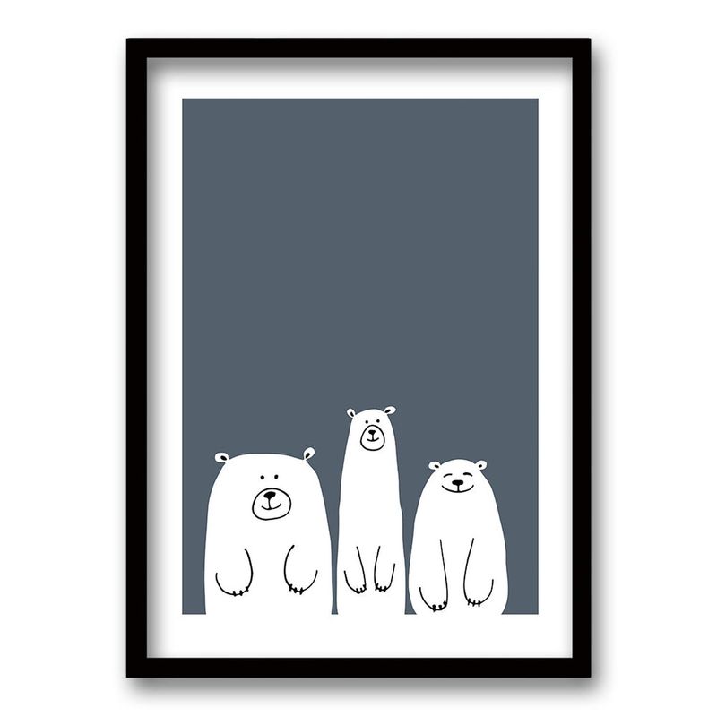RETELA - Cuadro Polar Family II - Negro