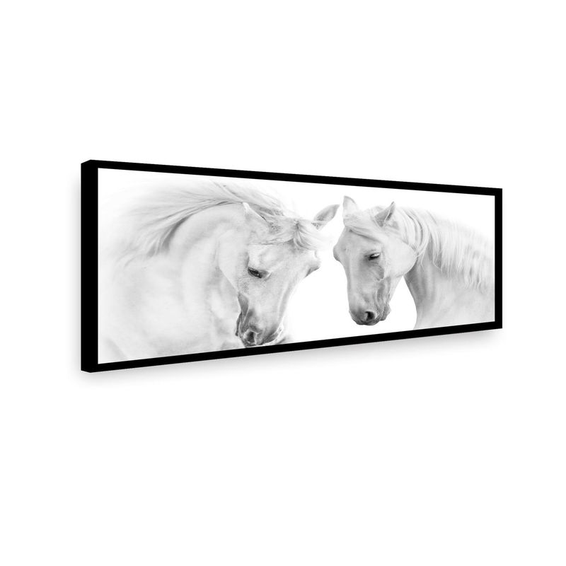 RETELA - Canvas Caballos - Multicolor - Enmarcado