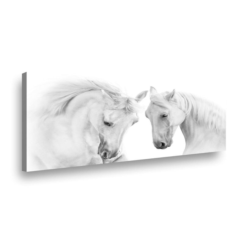 RETELA - Canvas Caballos - Multicolor - 90x45 cm
