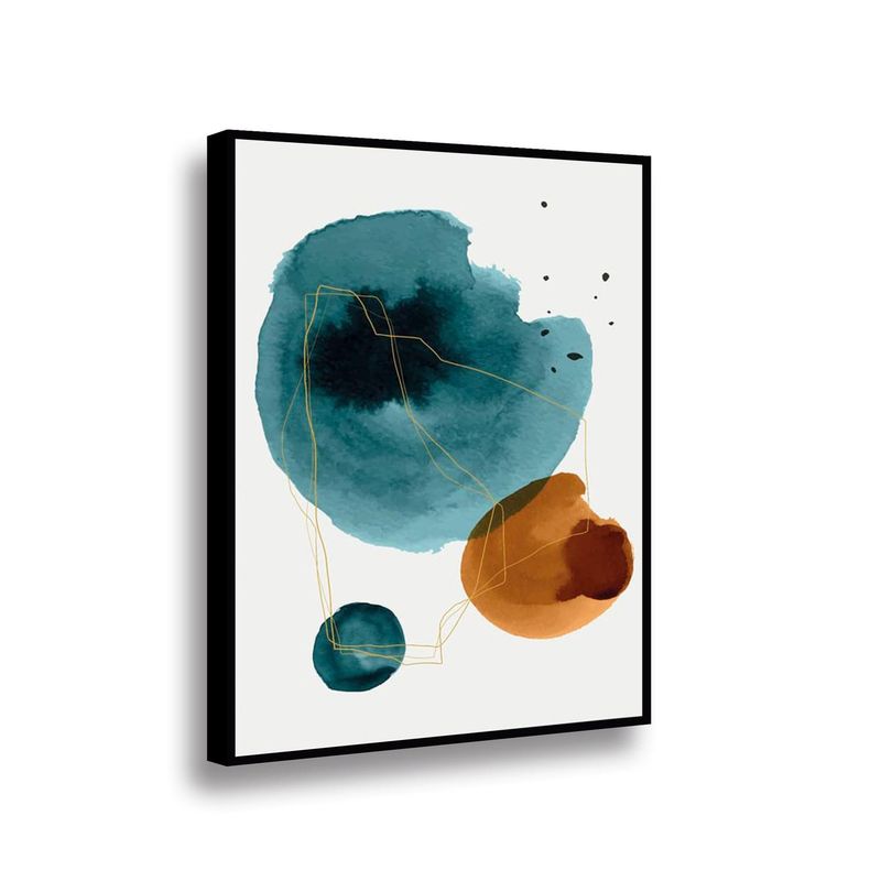 RETELA - Canvas Turquoise III - Multicolor - Enmarcado