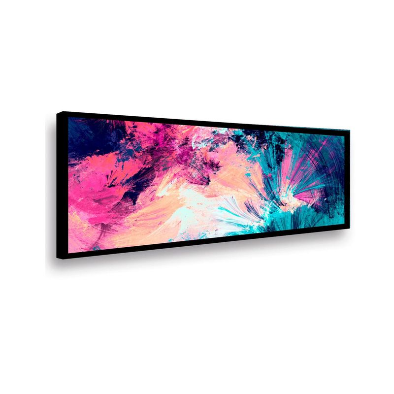 RETELA - Canvas Abstract Magenta - Multicolor - Enmarcado