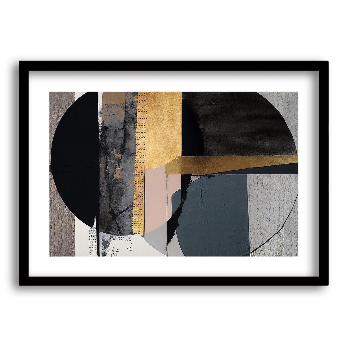 RETELA - Cuadro Ocasos Fragmentados - Negro