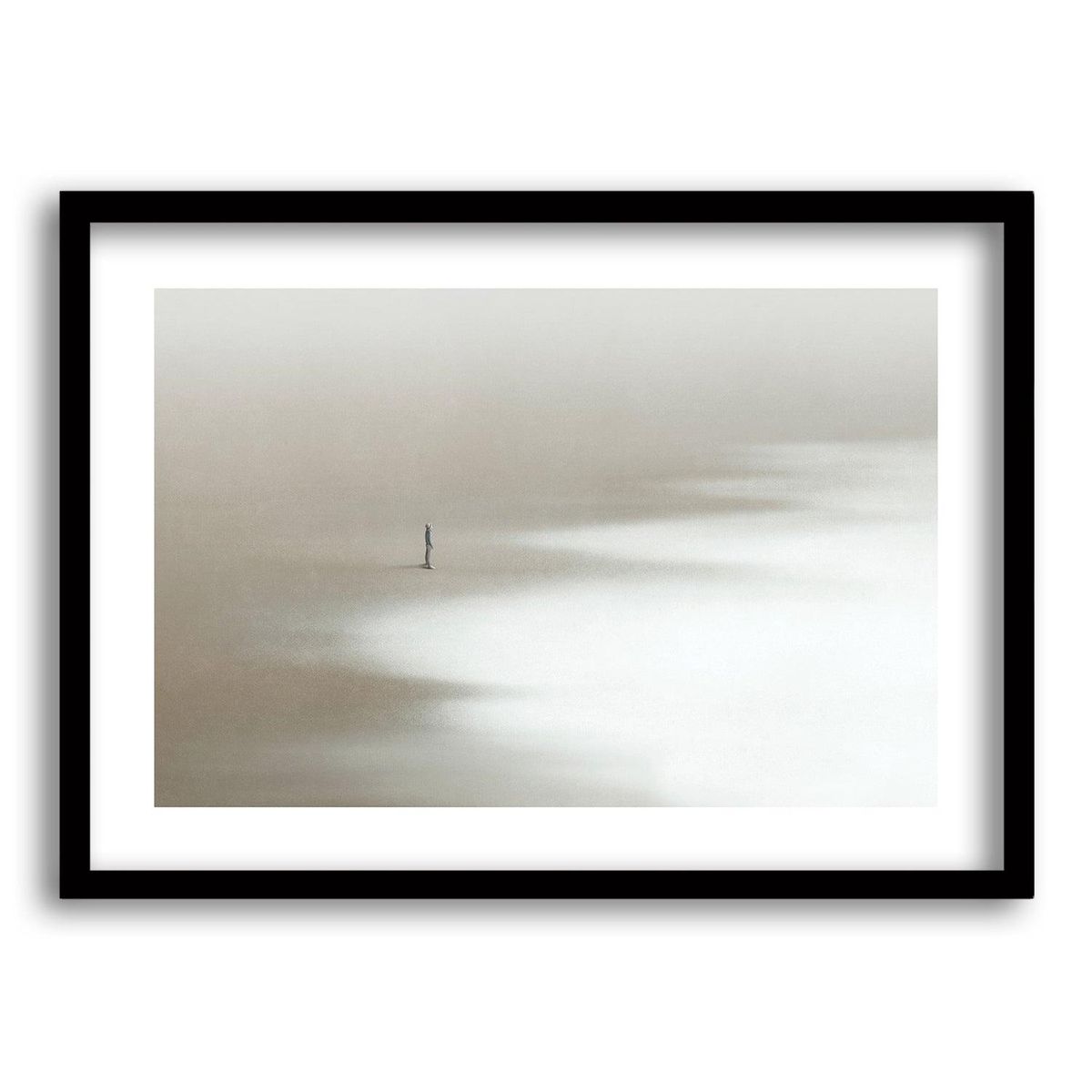 RETELA - Cuadro Sombras Del Pasado - Negro - 70x50 cm