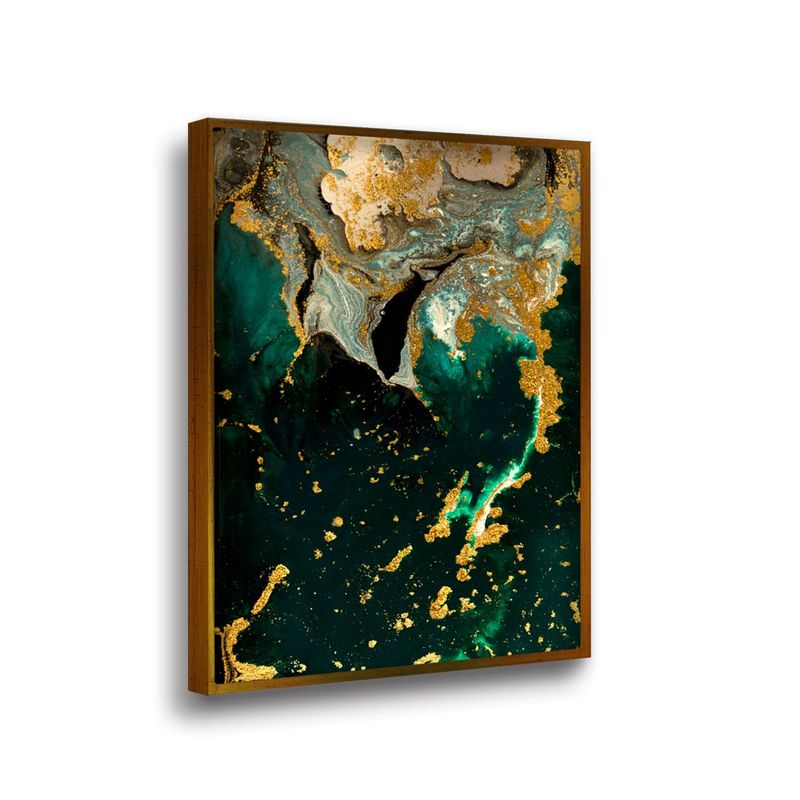RETELA - Canvas Marmol Verde I - Multicolor - Enmarcado