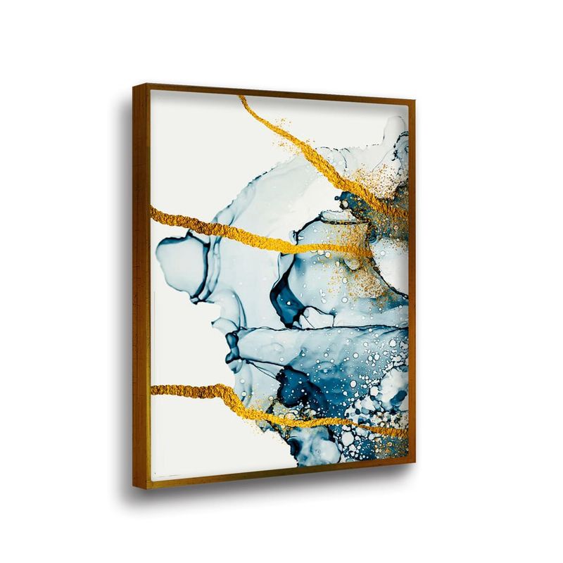 RETELA - Canvas Mar Dorado II - Multicolor - Enmarcado