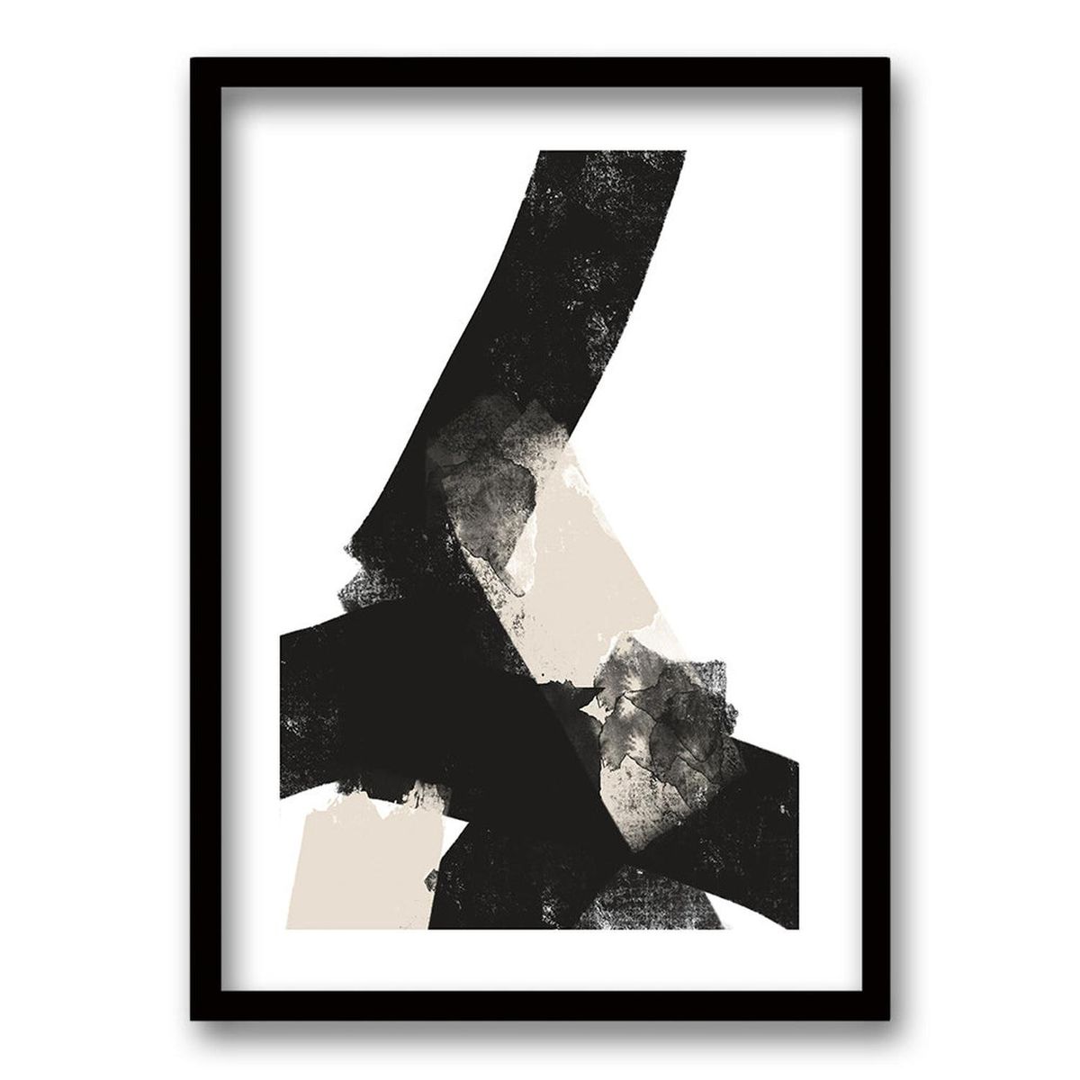 RETELA - Cuadro Etiqueta I - Negro - 50x35 cm