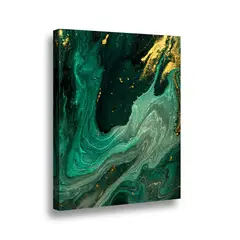 RETELA - Canvas Marmol Verde II - Multicolor - 70x50 cm