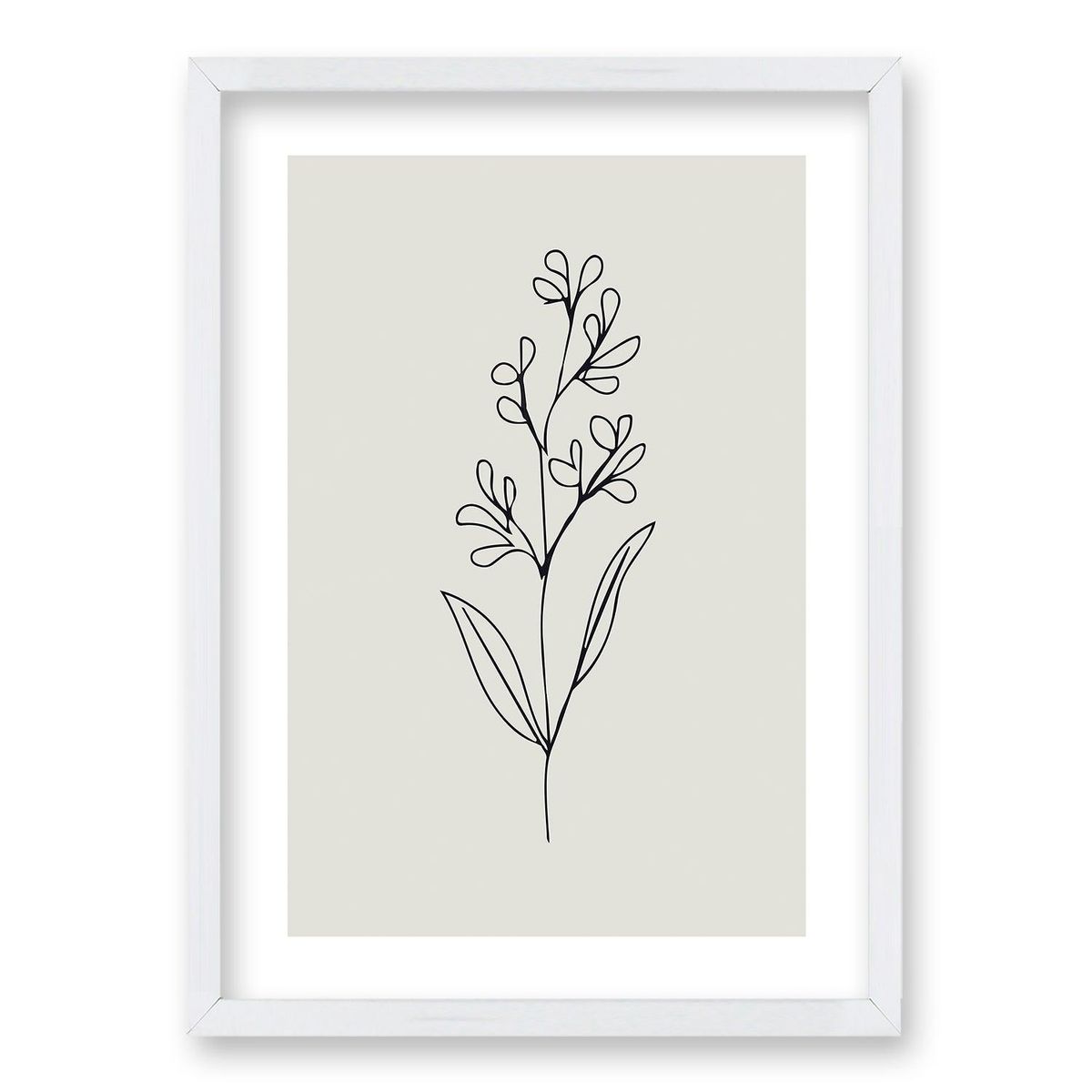 RETELA - Cuadro Floración Serena - Blanco