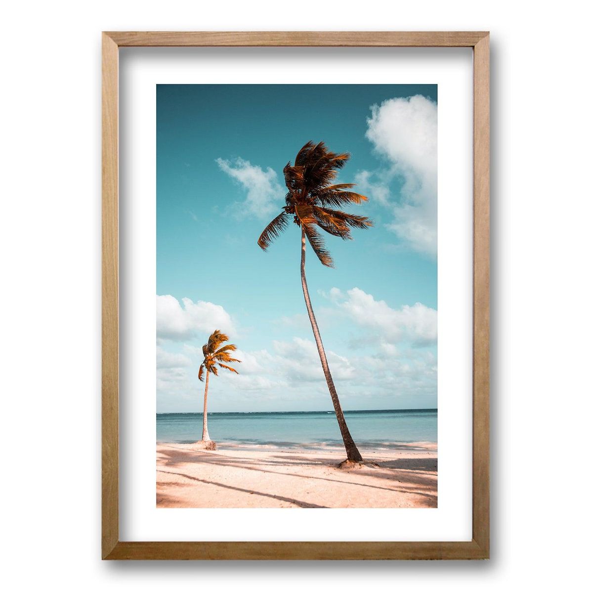 RETELA - Cuadro Palmera Retro - Negro