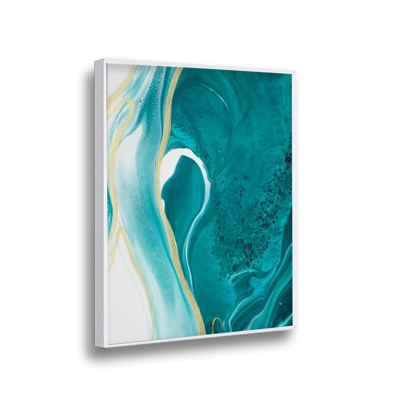 RETELA - Canvas Calipso Gold II - Multicolor - Enmarcado
