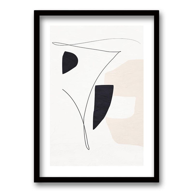 RETELA - Cuadro Priori I - Negro - 70x50 cm