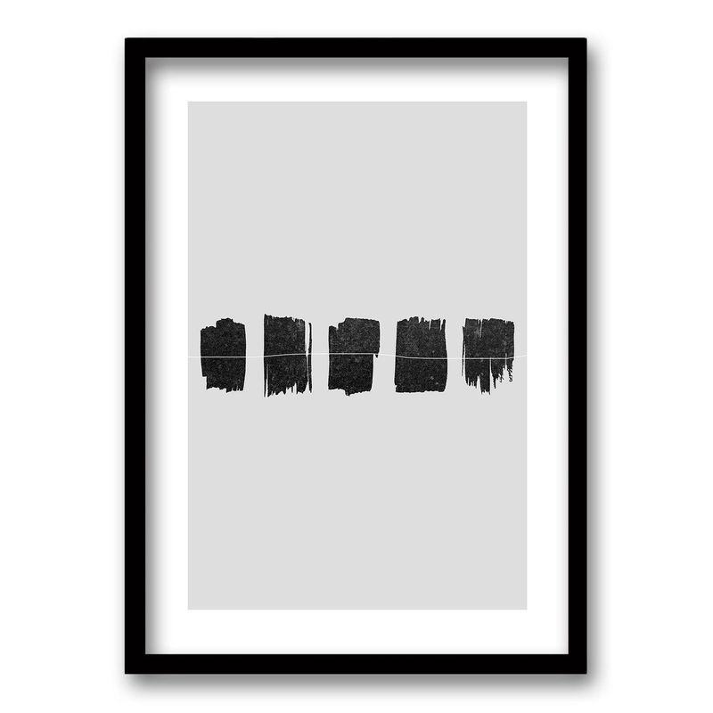 RETELA - Cuadro Travesía Monocromática - Negro - 50x35 cm