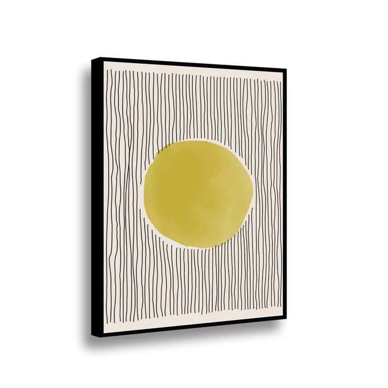 RETELA - Canvas Yellow III - Multicolor - Enmarcado