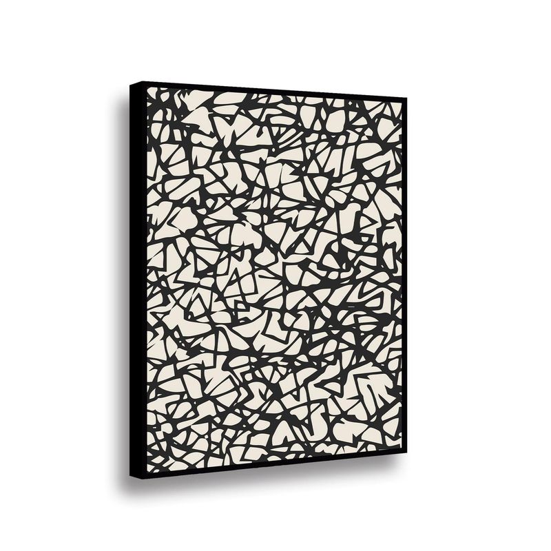 RETELA - Canvas Frenesí Lineal II - Multicolor - Enmarcado - 70x50 cm
