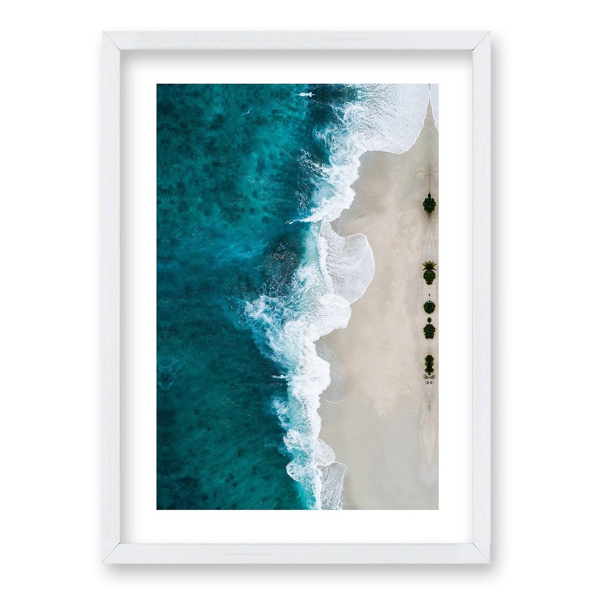 RETELA - Cuadro Orilla Cristalina - Blanco - 50x35 cm