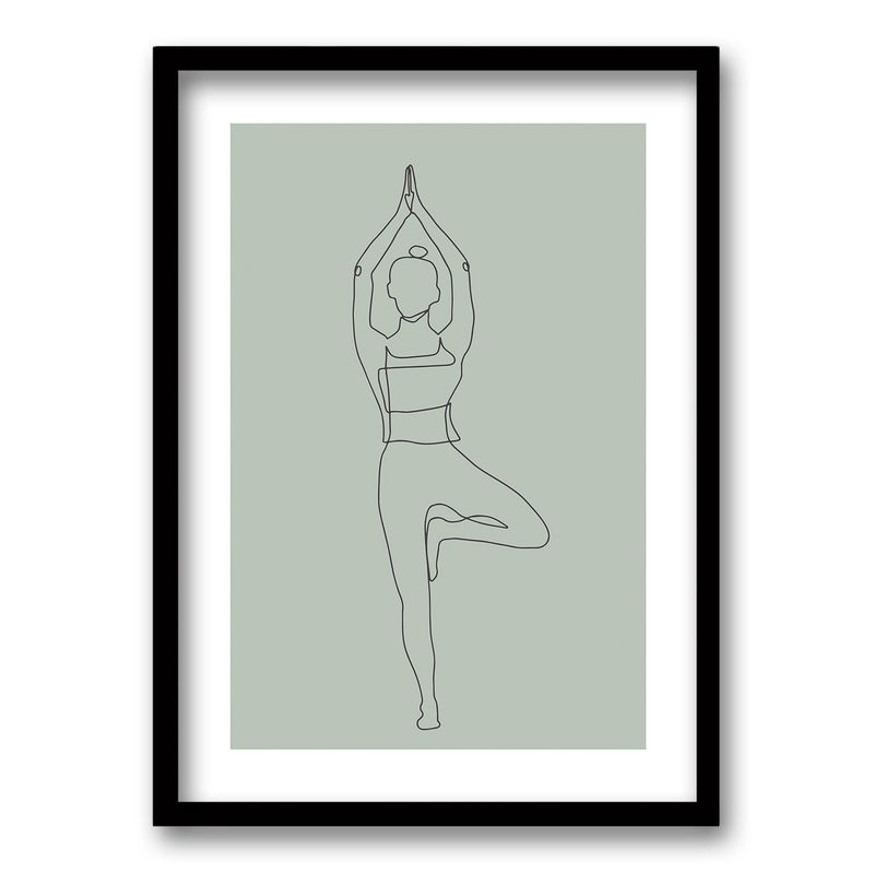 RETELA - Cuadro Serenity in Silhouette IV - Negro